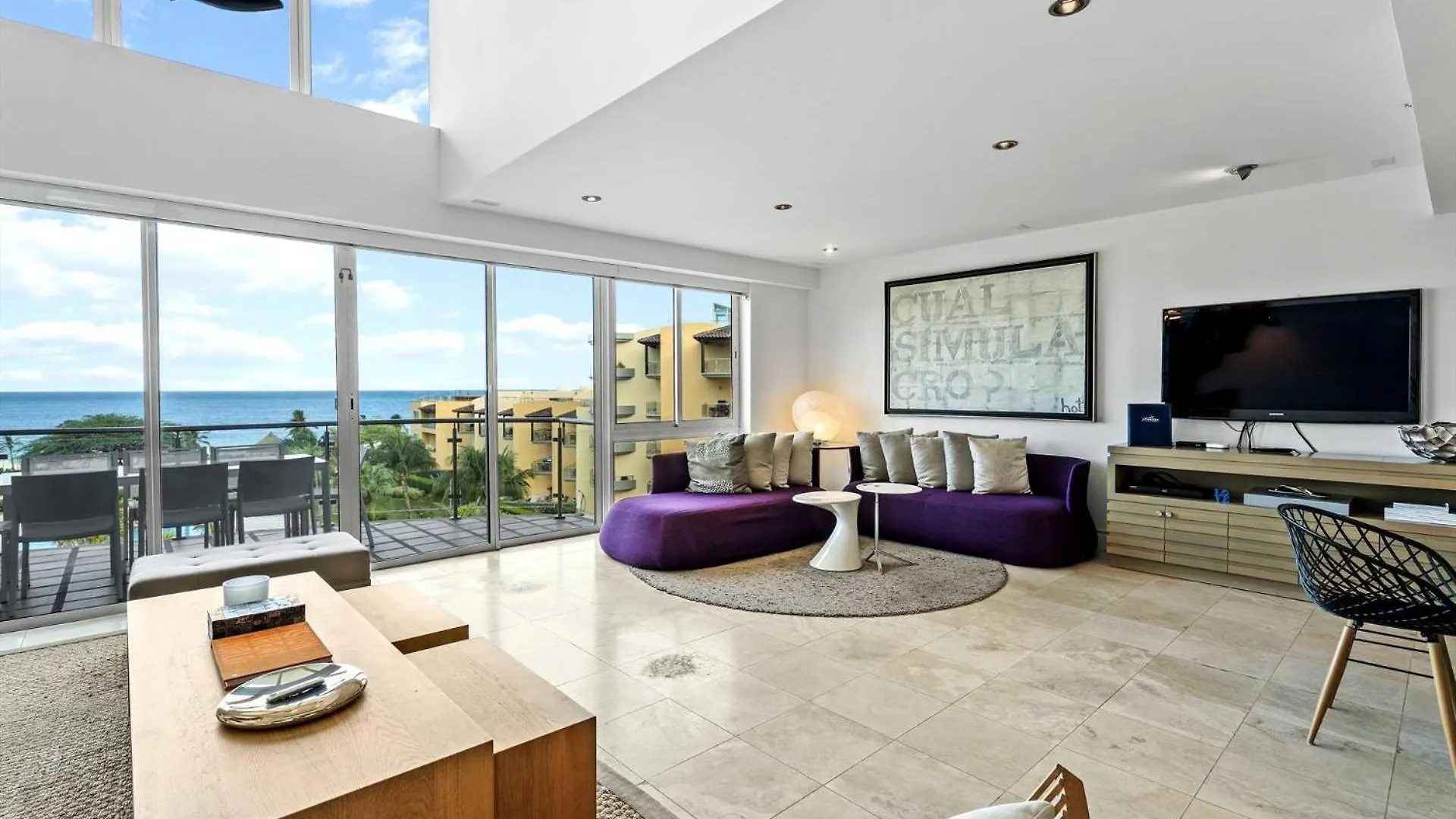 펜션 Beachfront - Panoramic View 4Br Penthouse - Ph4 팜비치 아루바