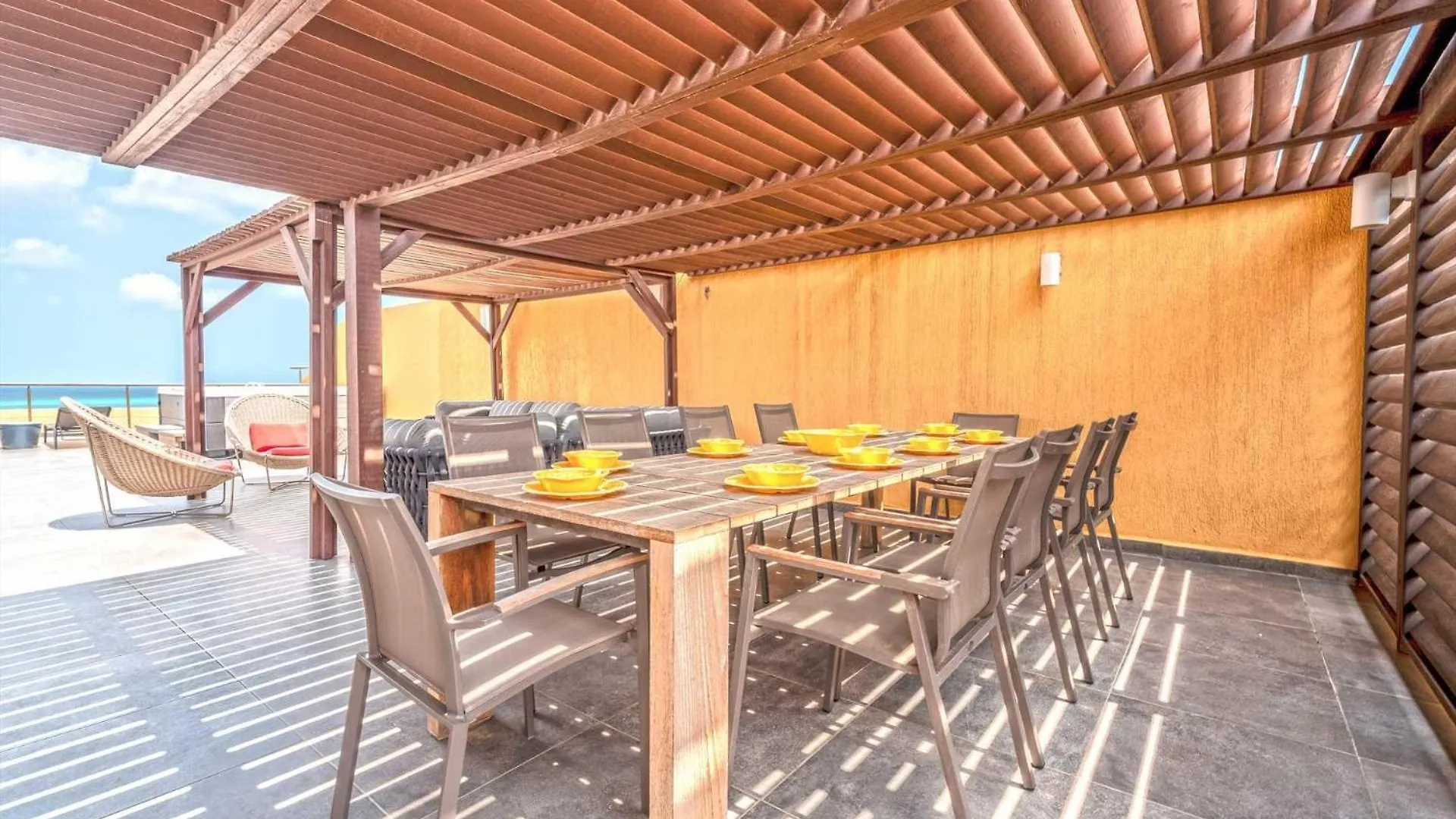 بيت للعطل Beachfront - Panoramic View 4Br Penthouse - Ph4 شاطئ بالم