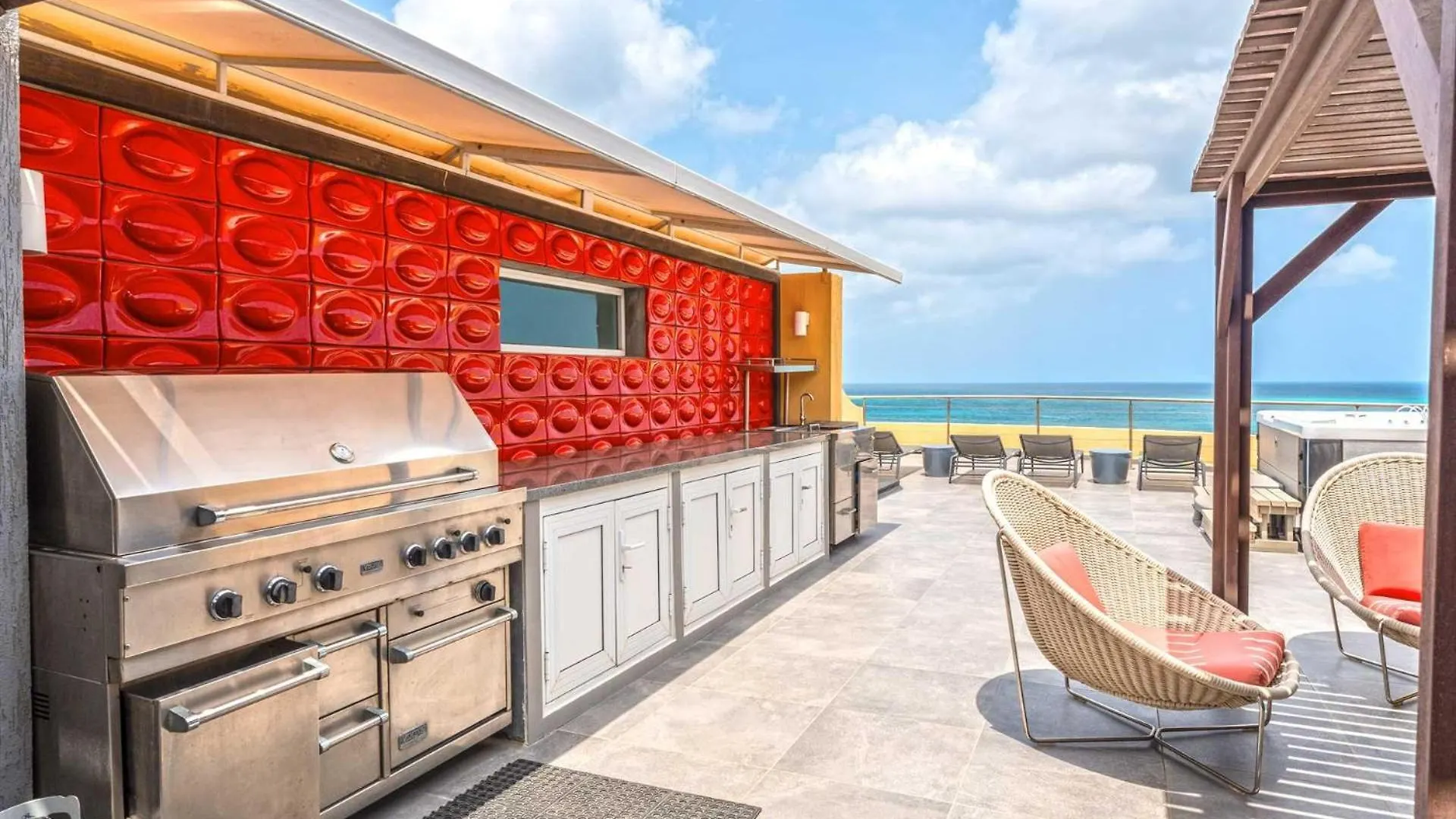 Beachfront - Panoramic View 4Br Penthouse - Ph4 شاطئ بالم بيت للعطل